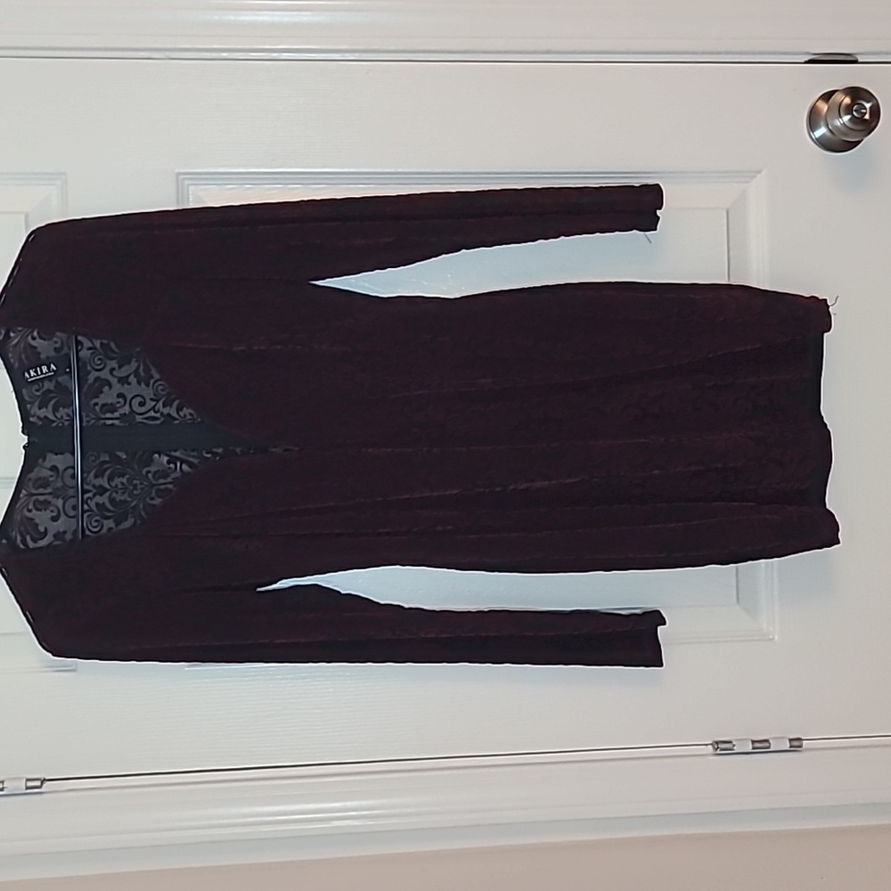 Akira Velvet Bodycon Cocktail Dress
